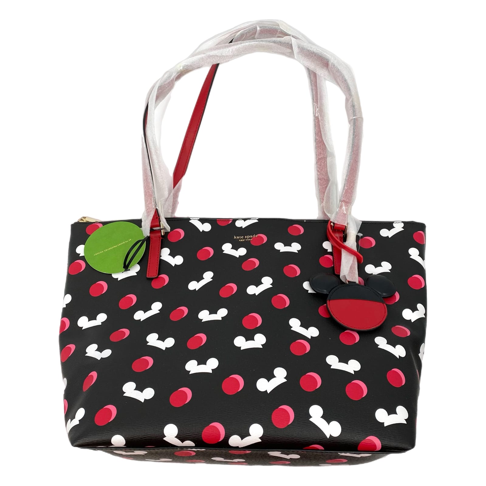 Kate Spade Disney Black Red Mickey Mouse Large Tote | Women’s Os